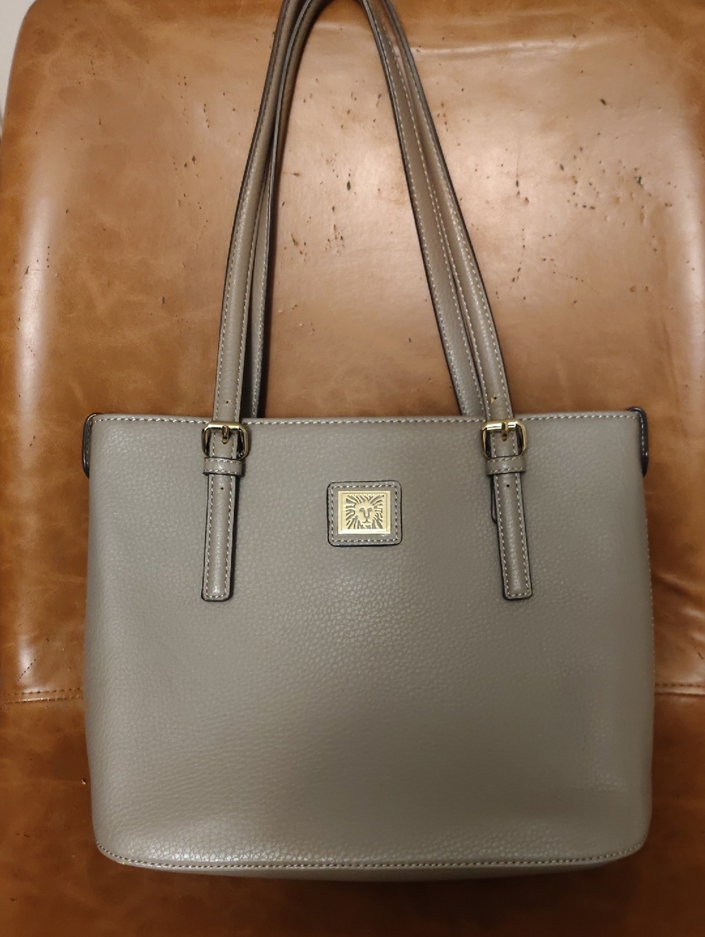 Ann Klein Grey Tote Bag
